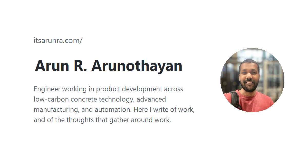 Arun R. Arunothayan
